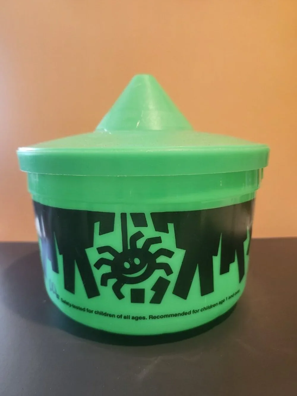 Vintage 1986~McDonald's~Halloween~Witch~Boo Bucket~Pail w/Lid~No Handle~Green